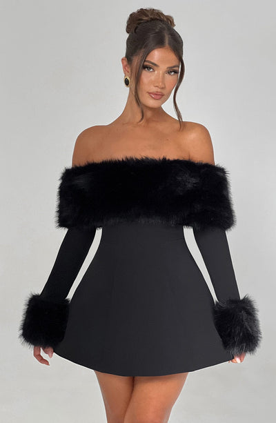 Brit & Boho™ I Merrit Mini Dress - Black