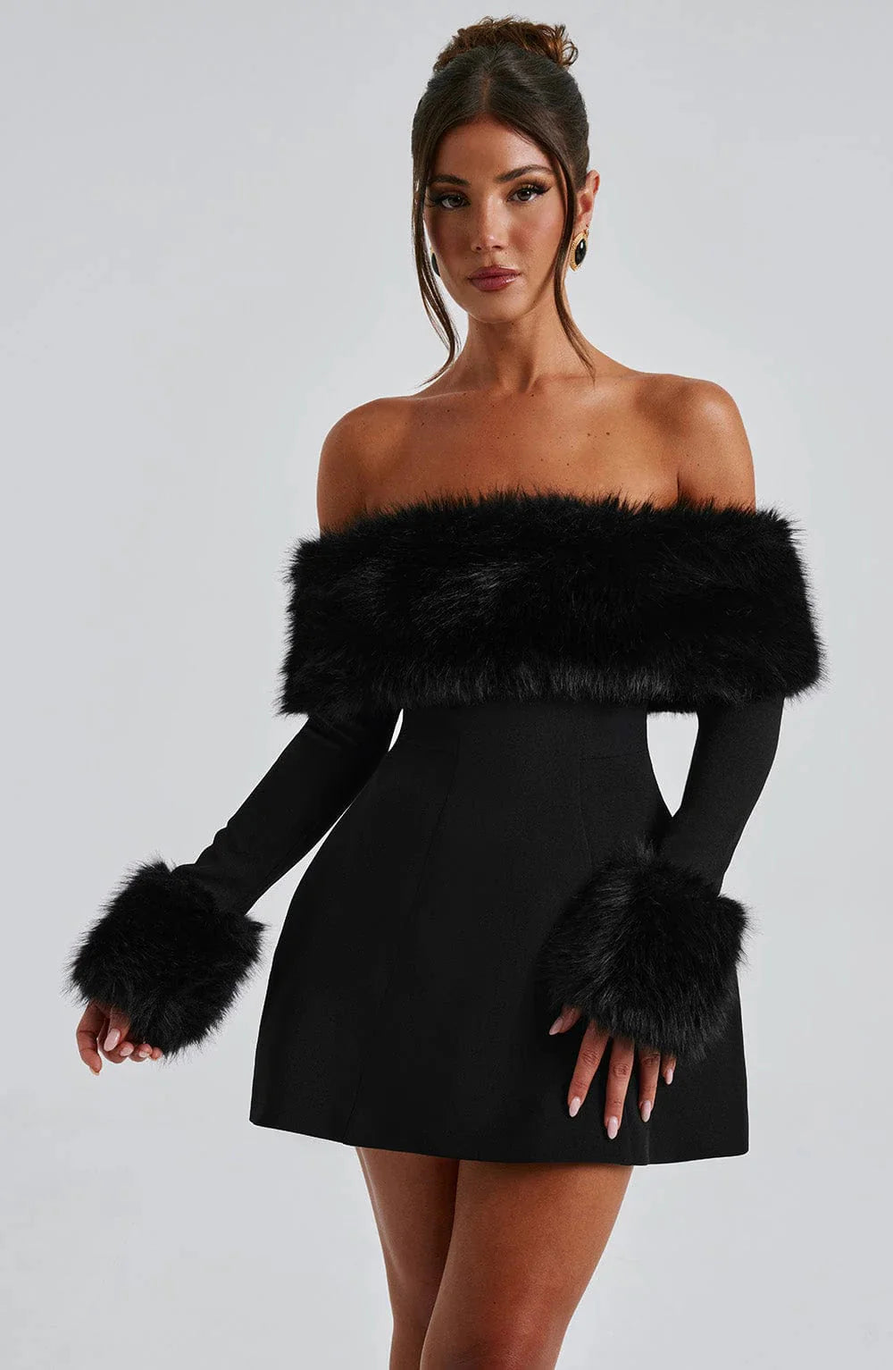 Brit & Boho™ I Merrit Mini Dress - Black