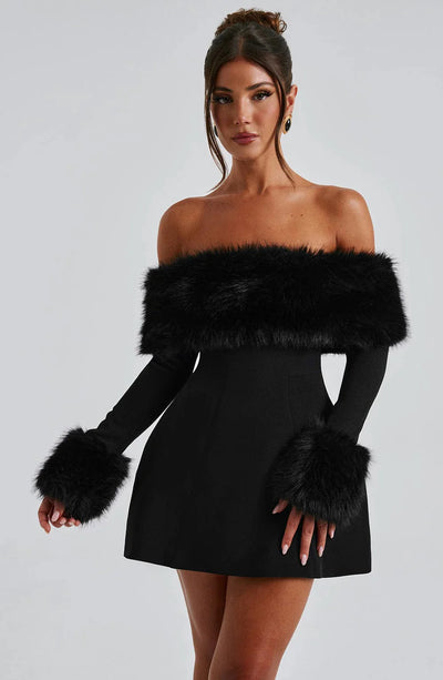 Brit & Boho™ I Merrit Mini Dress - Black