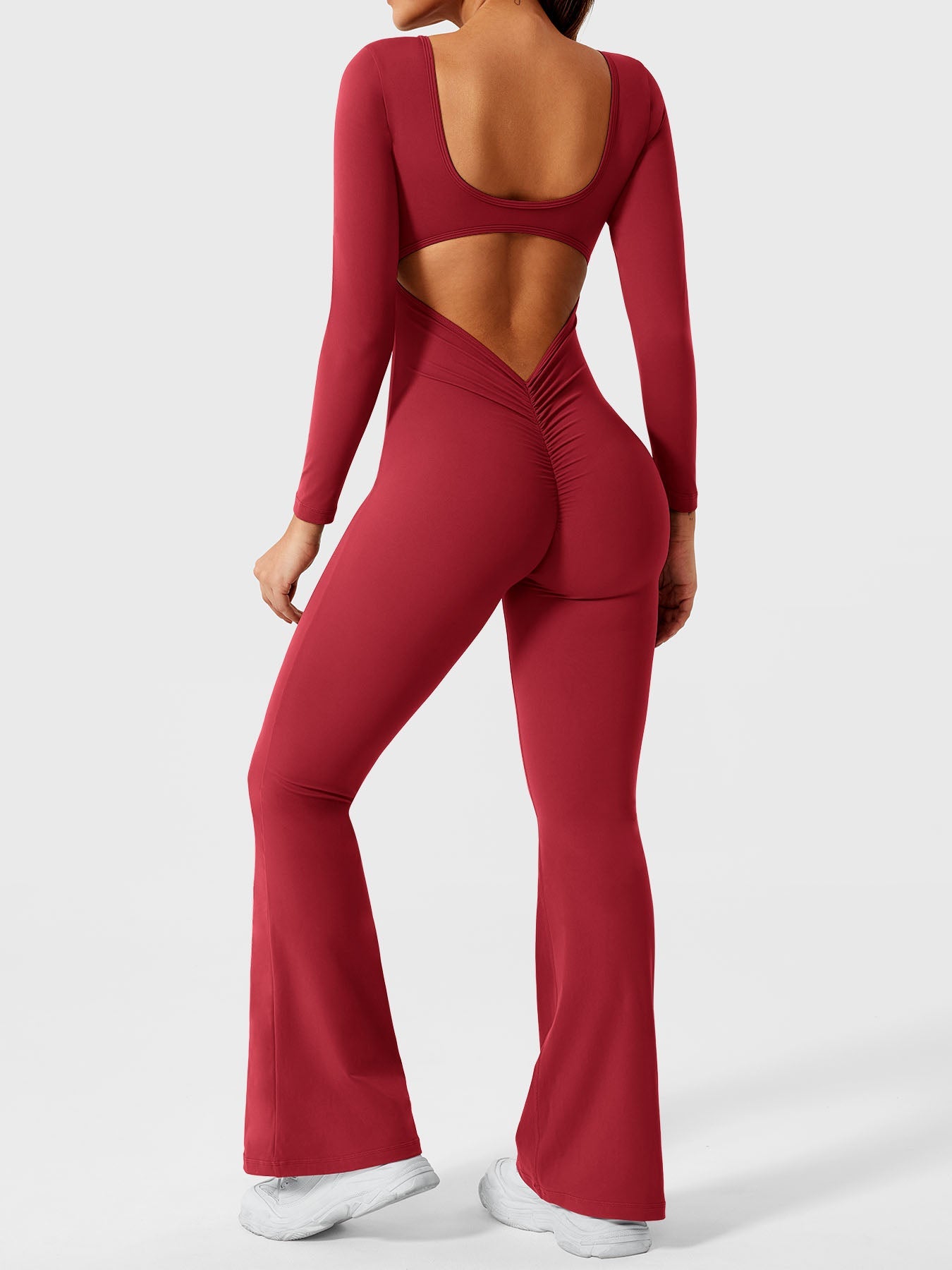 Yeoreo Lizvette Long Sleeves Flared Jumpsuit