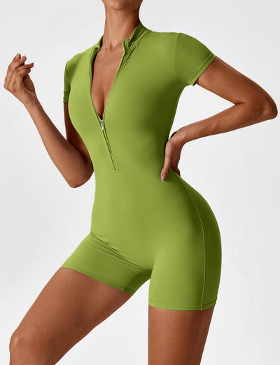 Yeoreo Short Sleeve Zipper Romper