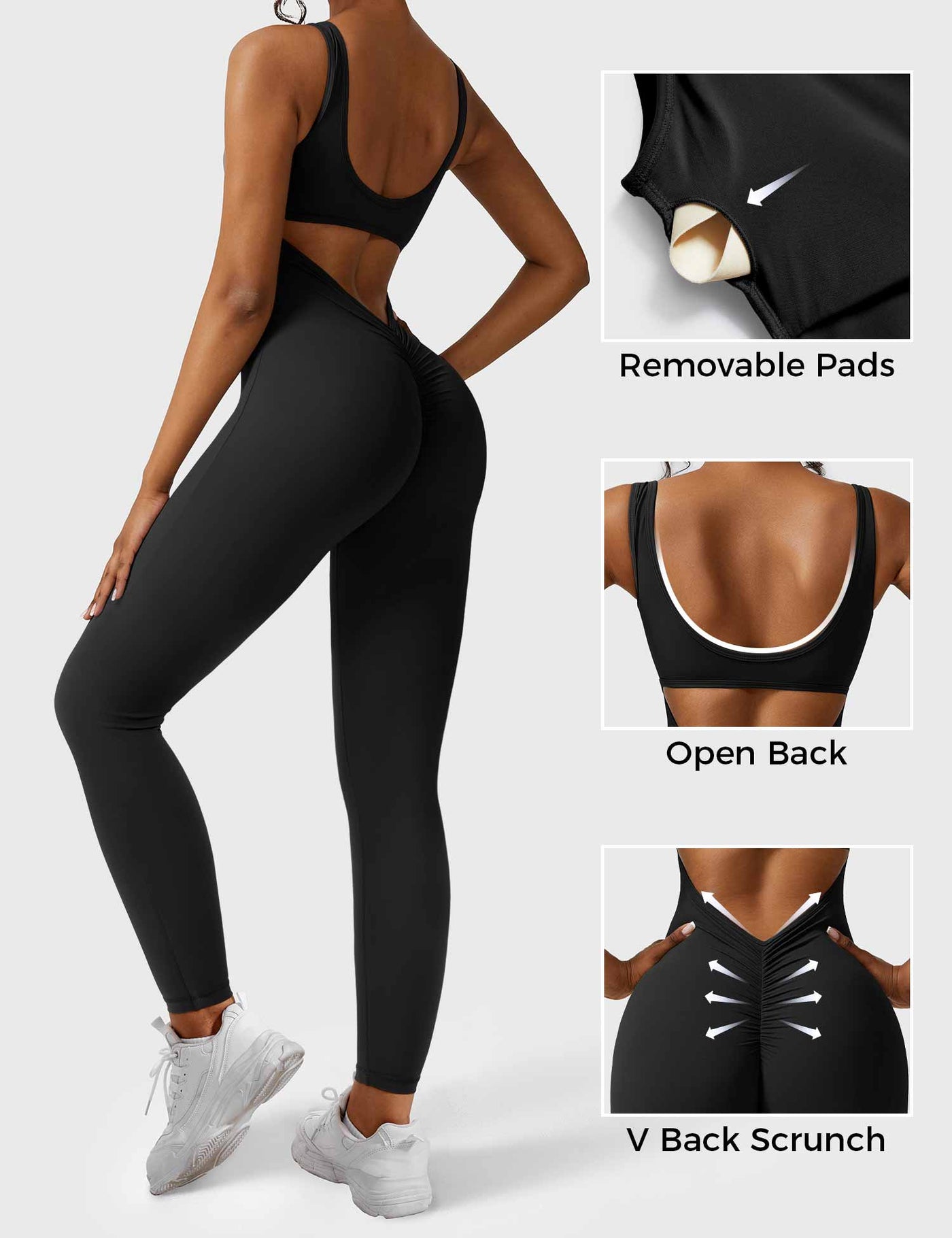 Yeoreo Lizvette V-Back Jumpsuit