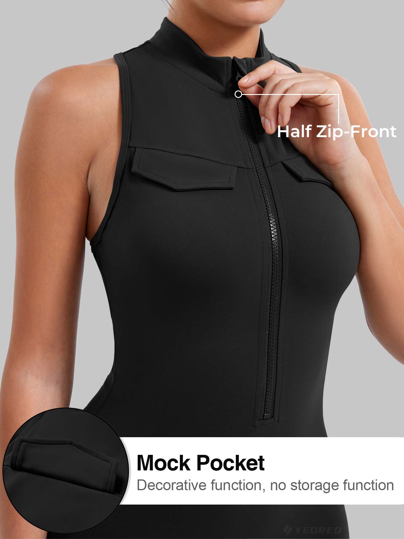 Yeoreo Samantha CoreFlex Romper with Pockets