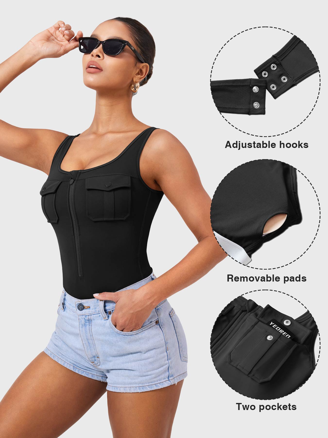 Yeoreo Yvonny CoreFlex Cargo Bodysuit