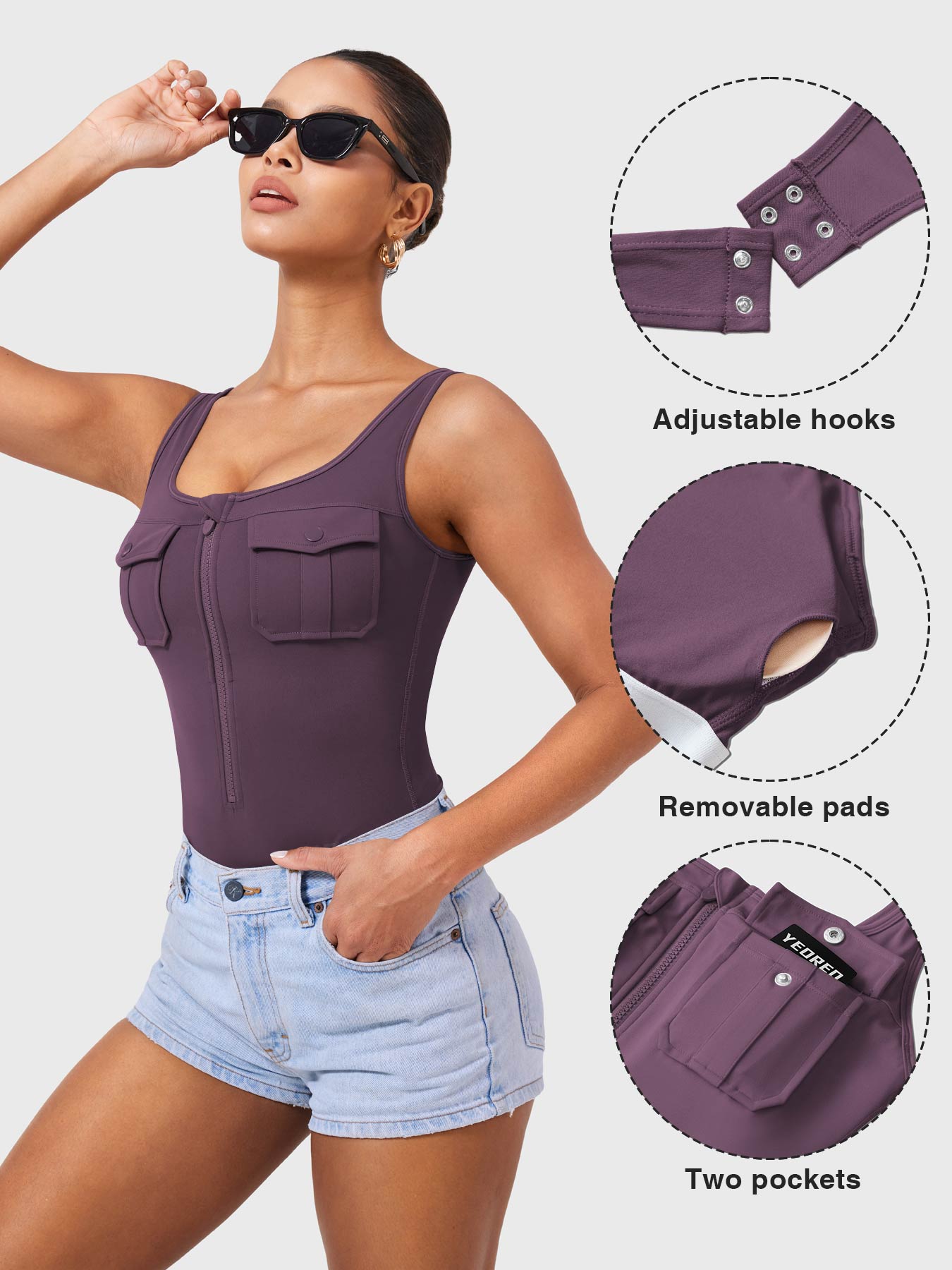 Yeoreo Yvonny CoreFlex Cargo Bodysuit