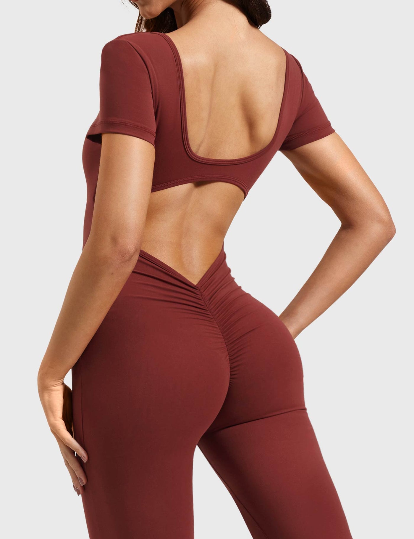 Yeoreo Lizvette Short Sleeves Flared Jumpsuit