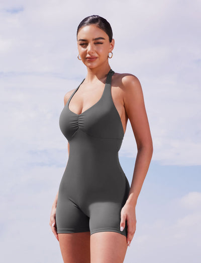 Yeoreo Joceline Backless Halter Romper