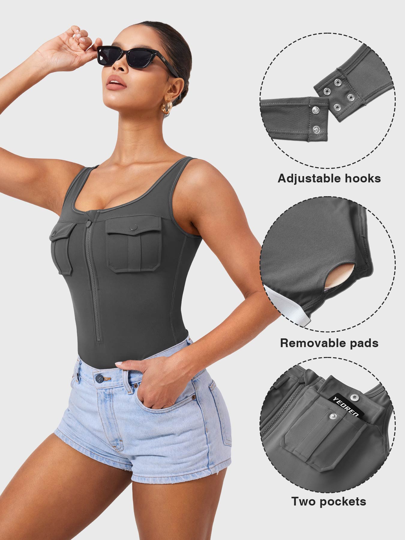 Yeoreo Yvonny CoreFlex Cargo Bodysuit