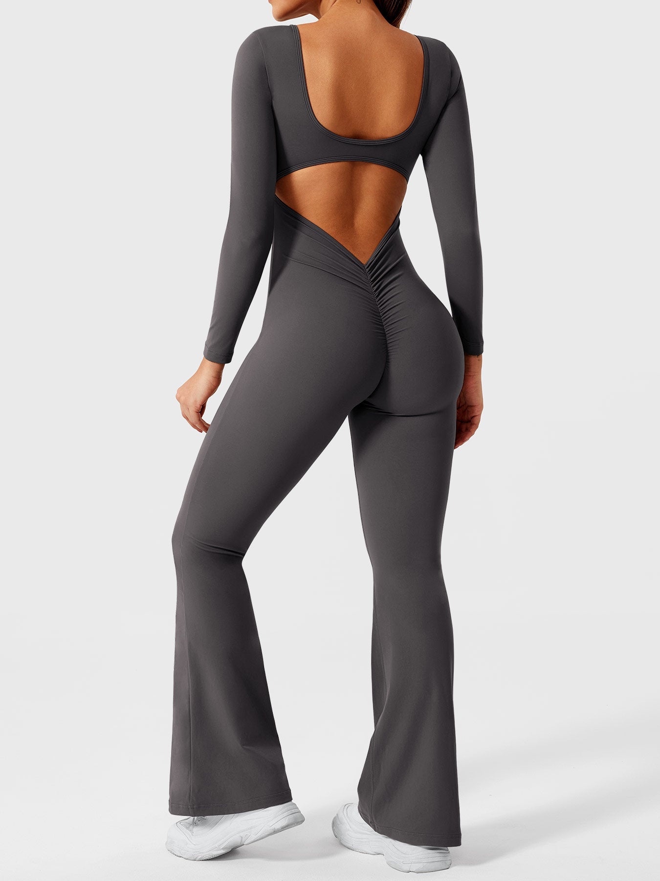 Yeoreo Lizvette Long Sleeves Flared Jumpsuit