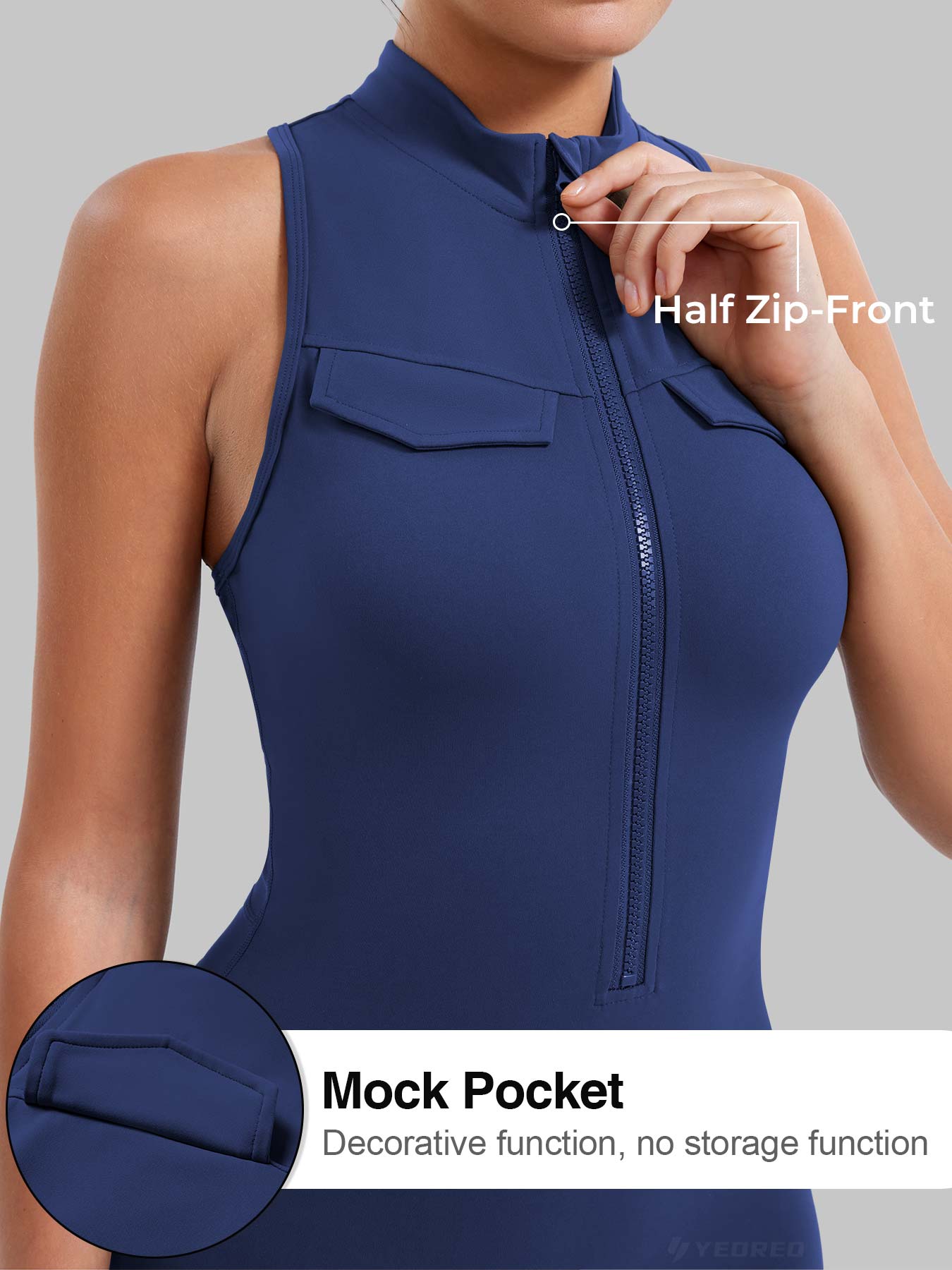 Yeoreo Samantha CoreFlex Romper with Pockets