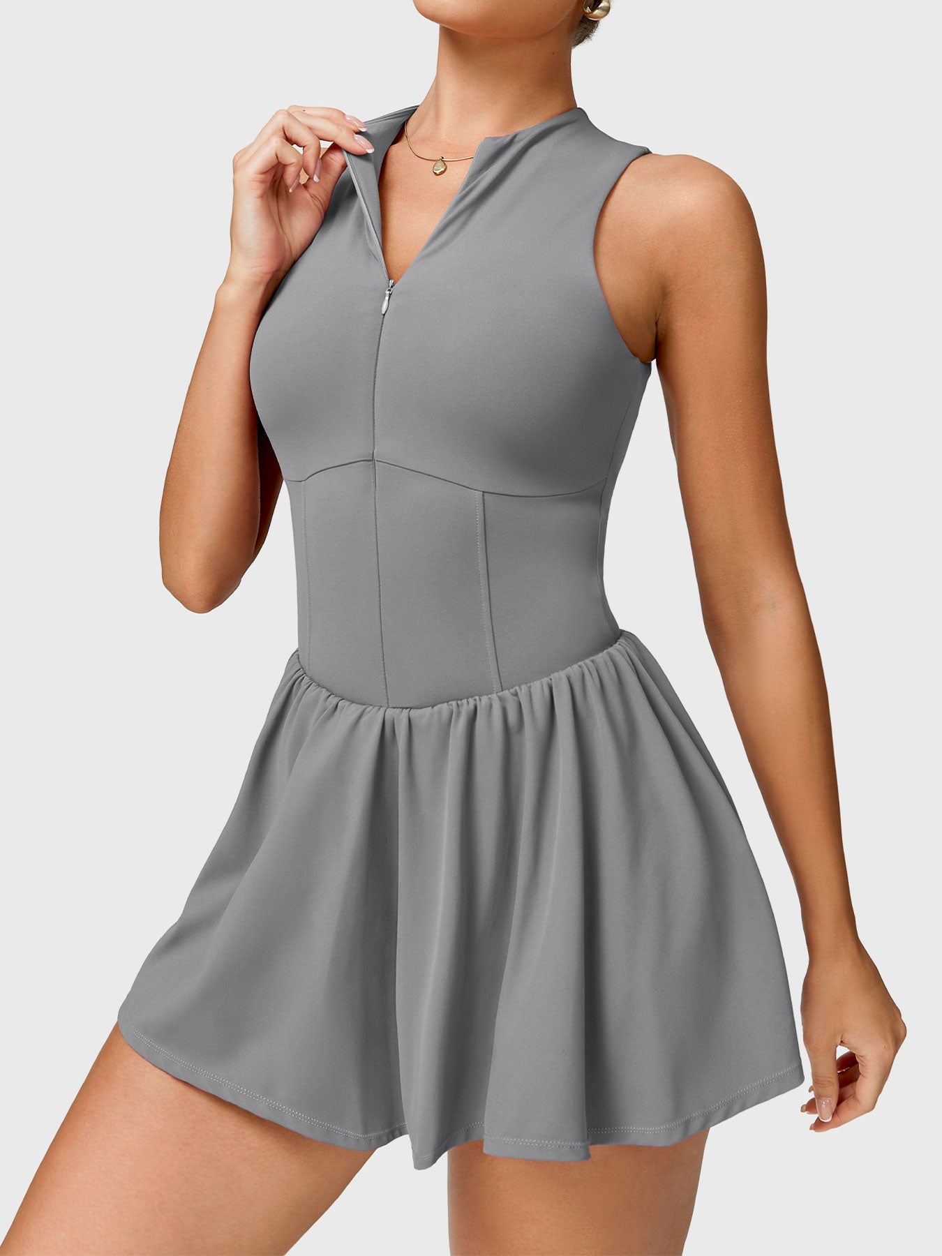 Yeoreo Erica Zipper Tennis Dress