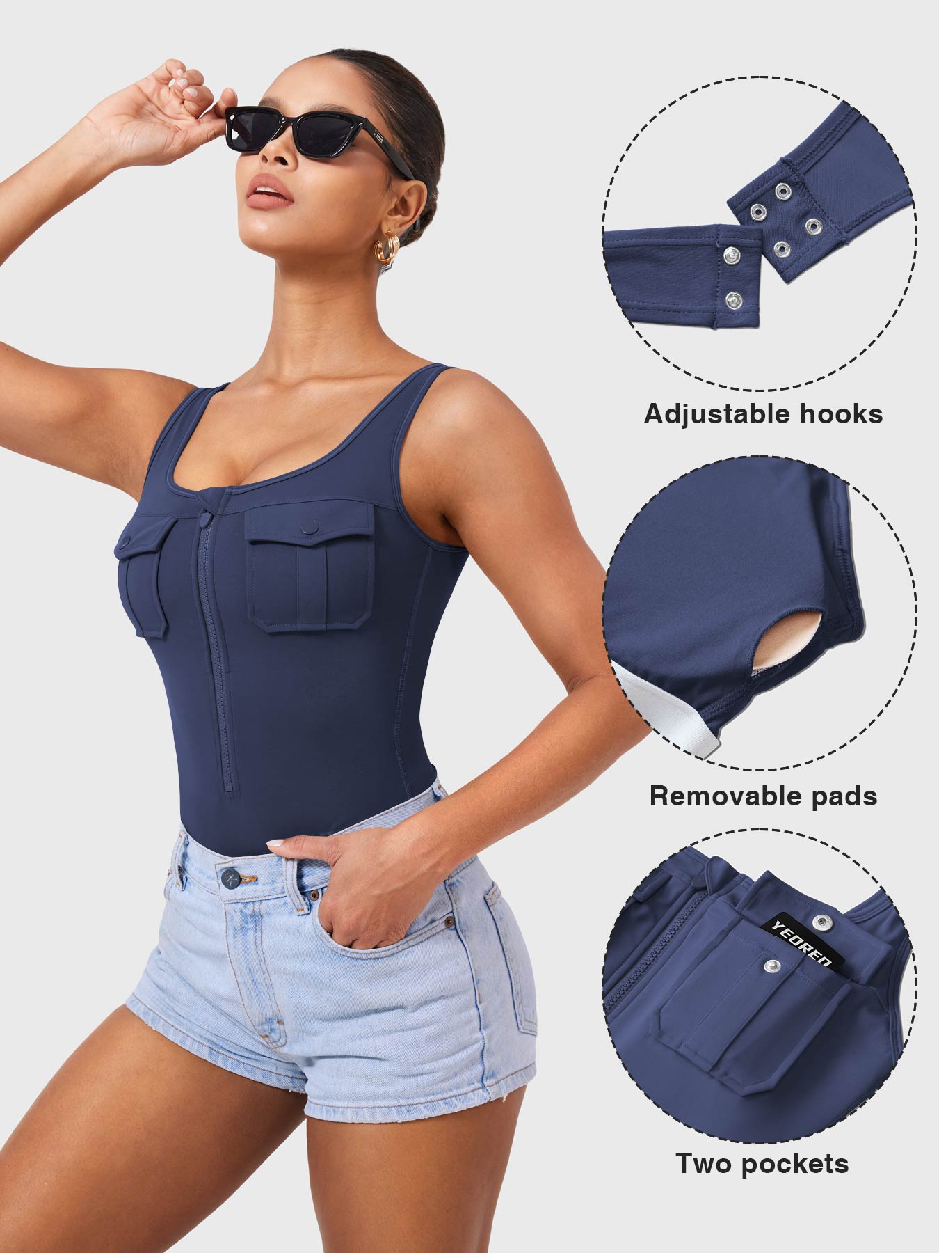 Yeoreo Yvonny CoreFlex Cargo Bodysuit