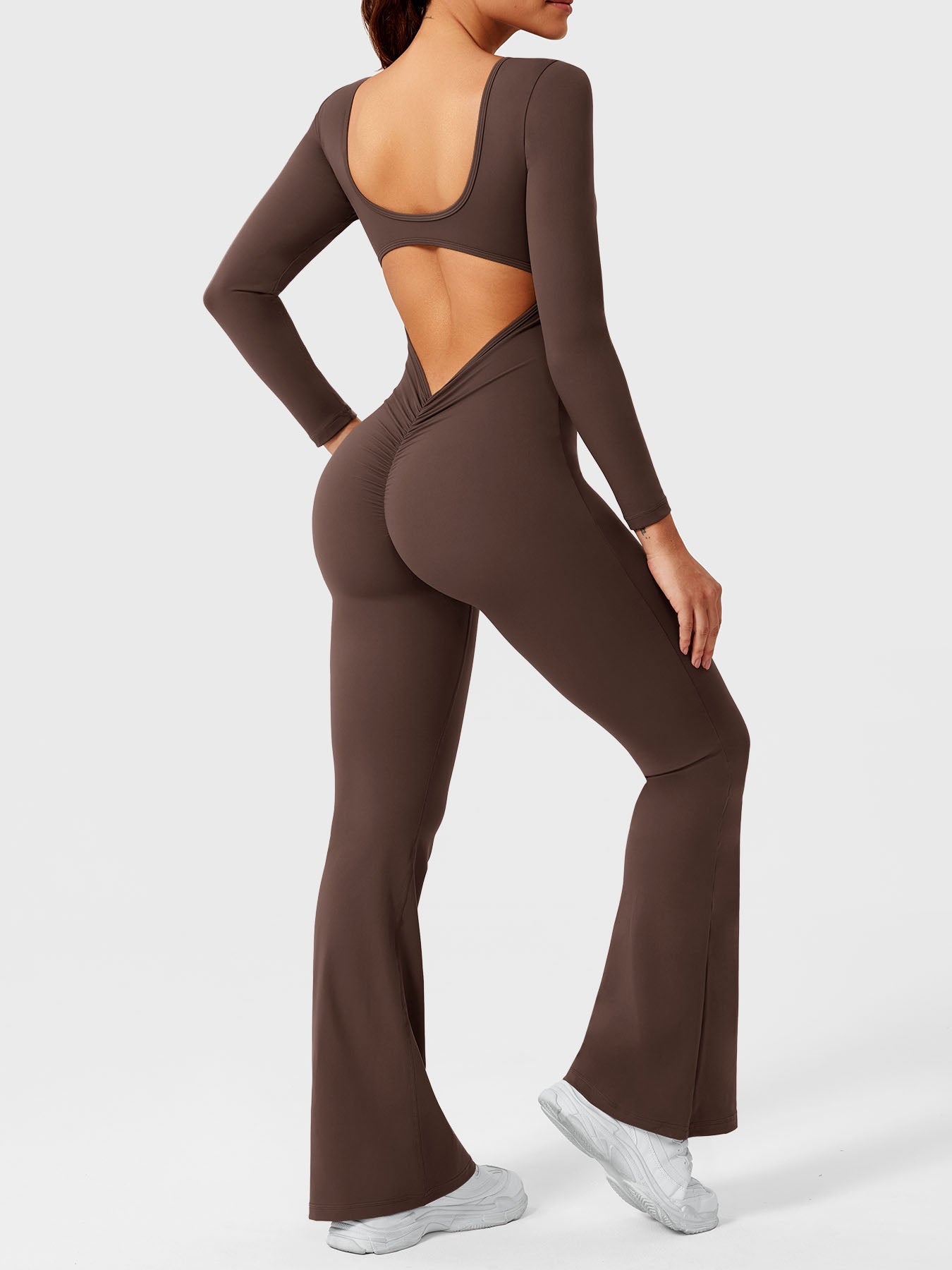 Yeoreo Lizvette Long Sleeves Flared Jumpsuit