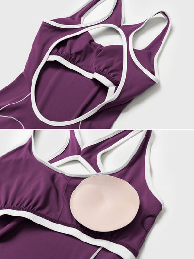 Yeoreo Antonia Contrast Trim Flared Jumpsuit