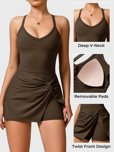 Yeoreo Daisey Twist Front Tennis Dress