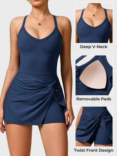 Yeoreo Daisey Twist Front Tennis Dress