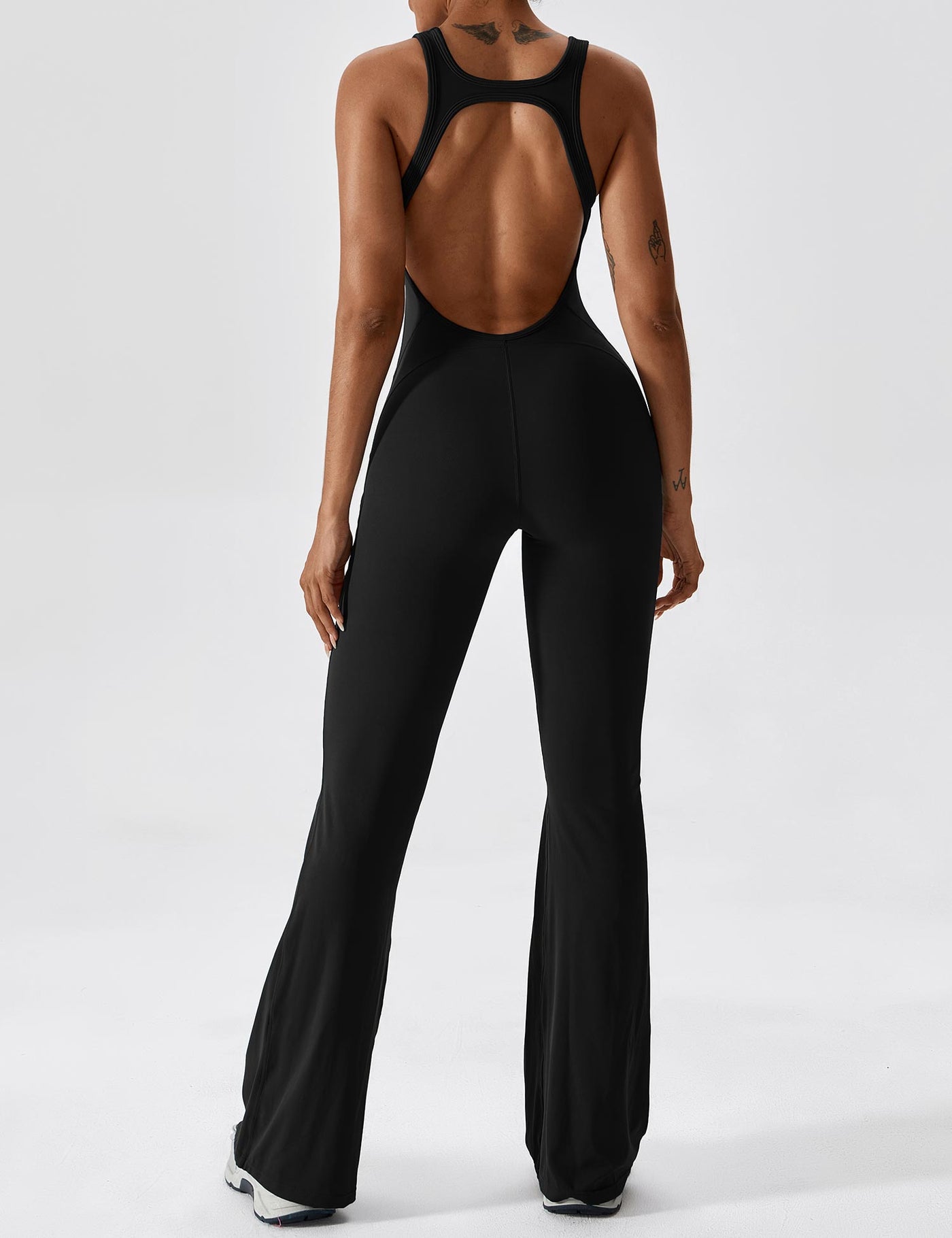 Yeoreo Open Back Flared Jumpsuit