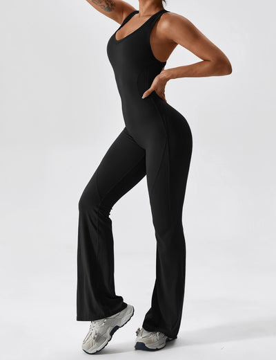 Yeoreo Open Back Flared Jumpsuit