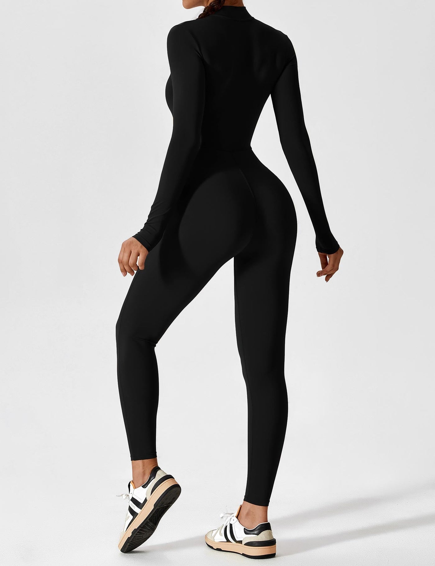 Yeoreo Long Sleeve/ Short Sleeve Zipper Jumpsuit