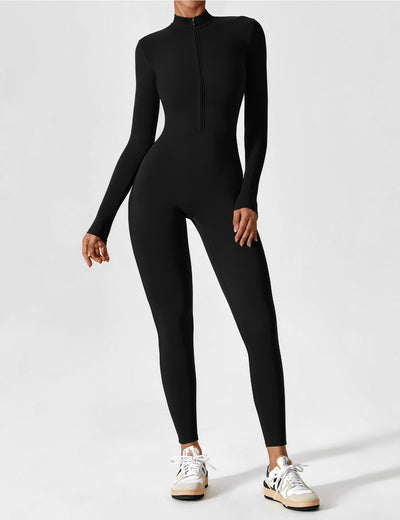 Yeoreo Long Sleeve/ Short Sleeve Zipper Jumpsuit