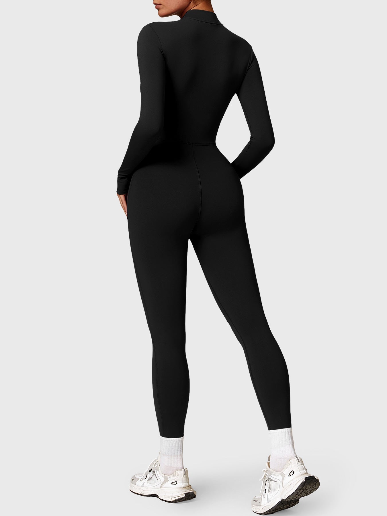 Yeoreo Belle Fleece Long Sleeve Zipper Jumpsuit