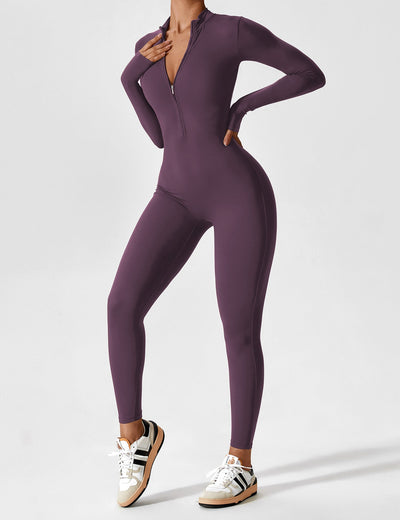 Yeoreo Long Sleeve/ Short Sleeve Zipper Jumpsuit