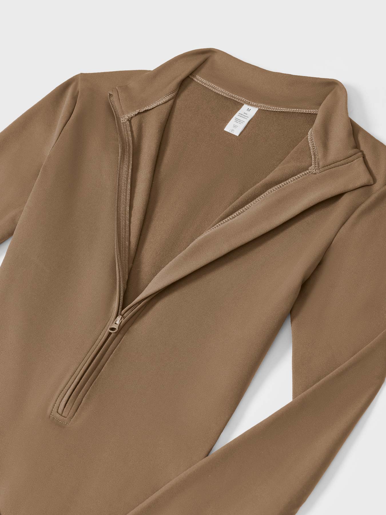 Yeoreo Belle Fleece Zipper Jumpsuit- Brown