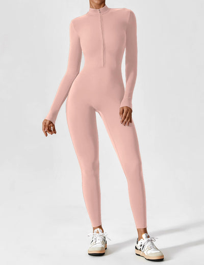 Yeoreo Long Sleeve/ Short Sleeve Zipper Jumpsuit