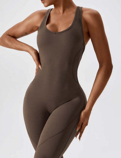 Yeoreo Open Back Flared Jumpsuit