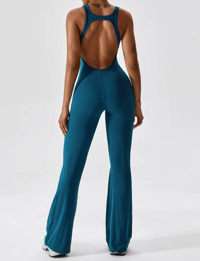 Yeoreo Open Back Flared Jumpsuit