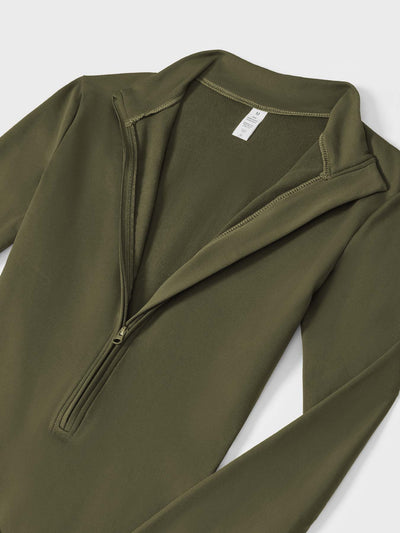 Yeoreo Belle Fleece Long Sleeve Zipper Jumpsuit