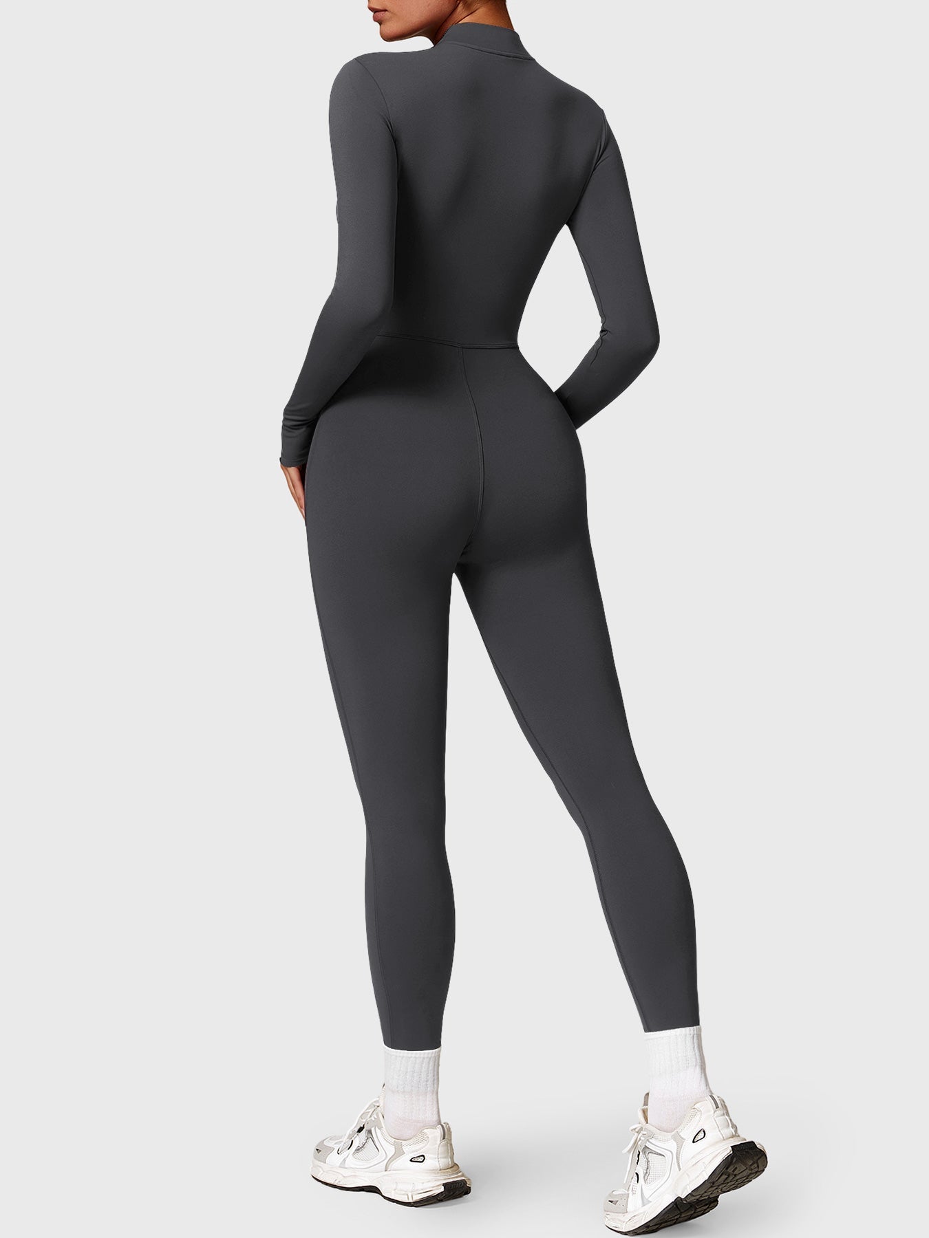 Yeoreo Belle Fleece Long Sleeve Zipper Jumpsuit