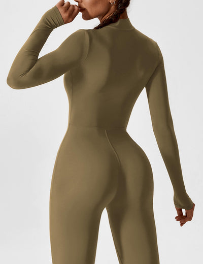 Yeoreo Long Sleeve/ Short Sleeve Zipper Jumpsuit