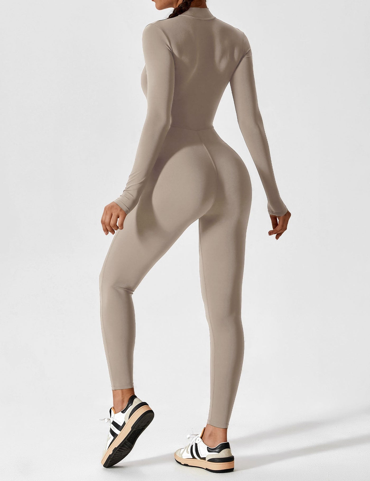 Yeoreo Long Sleeve/ Short Sleeve Zipper Jumpsuit