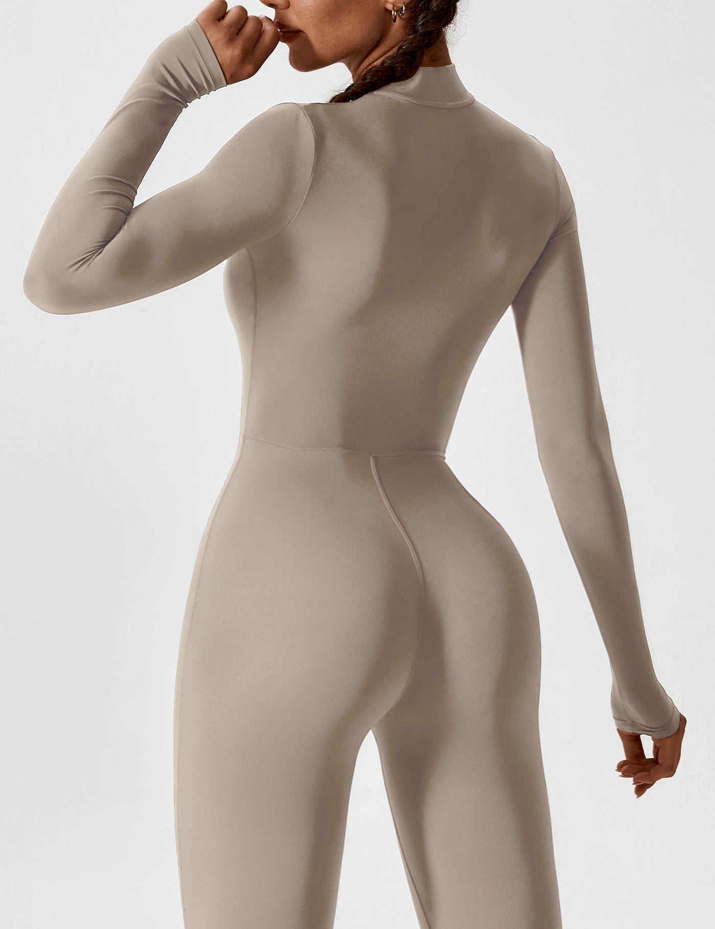 Yeoreo Long Sleeve/ Short Sleeve Zipper Jumpsuit