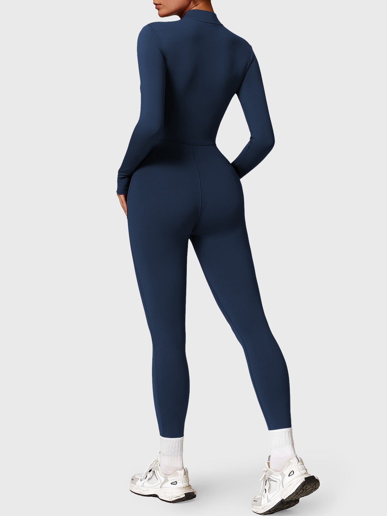 Yeoreo Belle Fleece Long Sleeve Zipper Jumpsuit