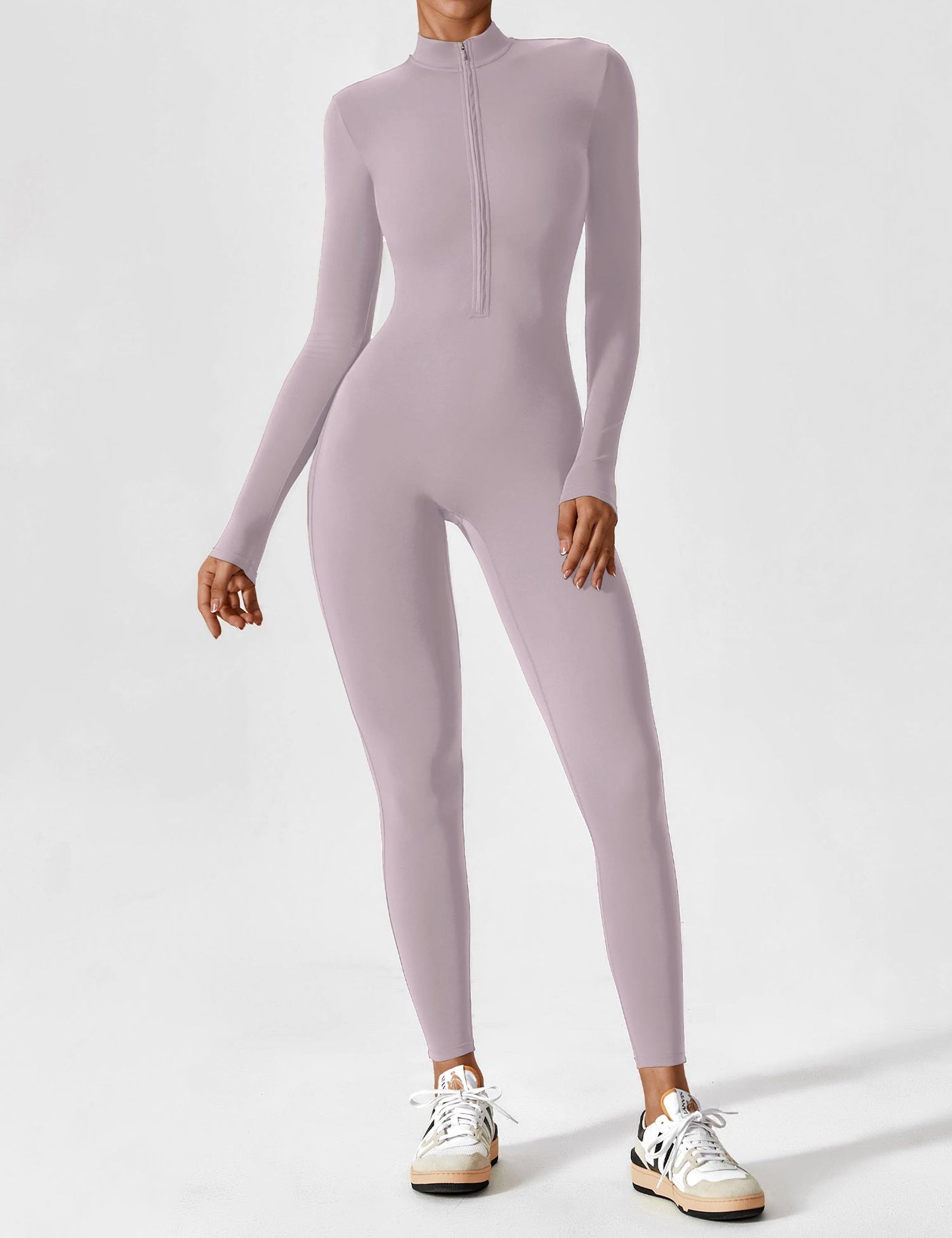 Yeoreo Long Sleeve/ Short Sleeve Zipper Jumpsuit