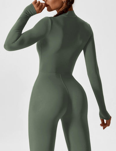 Yeoreo Long Sleeve/ Short Sleeve Zipper Jumpsuit