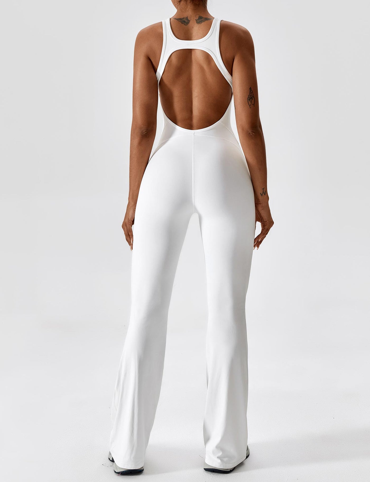 Yeoreo Open Back Flared Jumpsuit