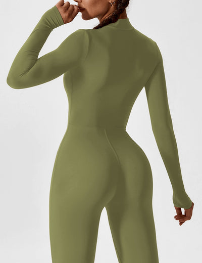 Yeoreo Long Sleeve/ Short Sleeve Zipper Jumpsuit