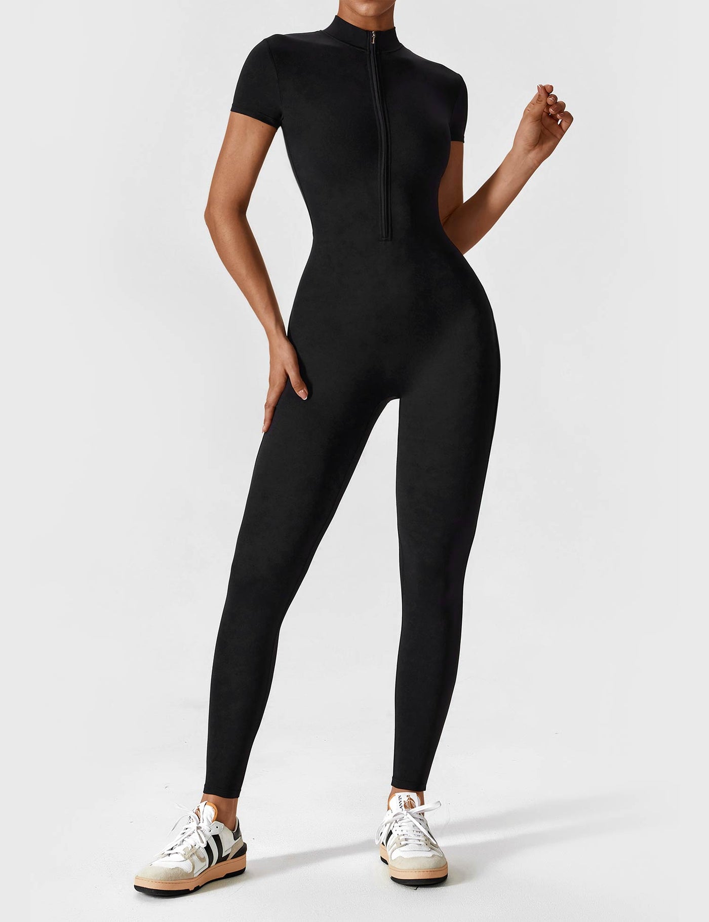 Yeoreo Long Sleeve/ Short Sleeve Zipper Jumpsuit