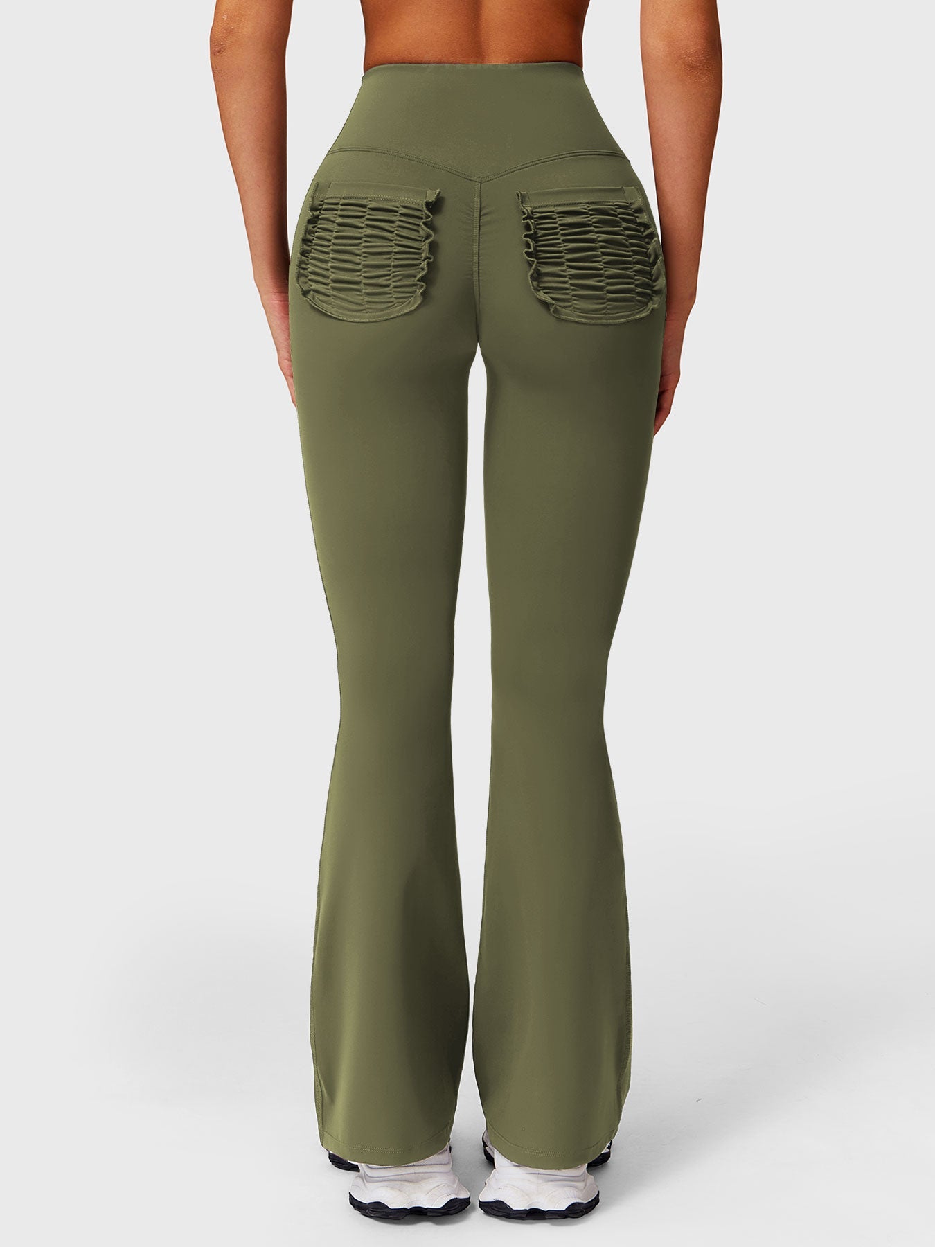 Yeoreo Roselia Ruffle Pocket Flare Leggings