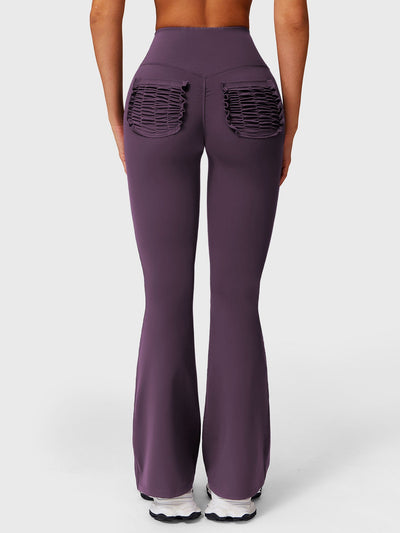 Yeoreo Roselia Ruffle Pocket Flare Leggings