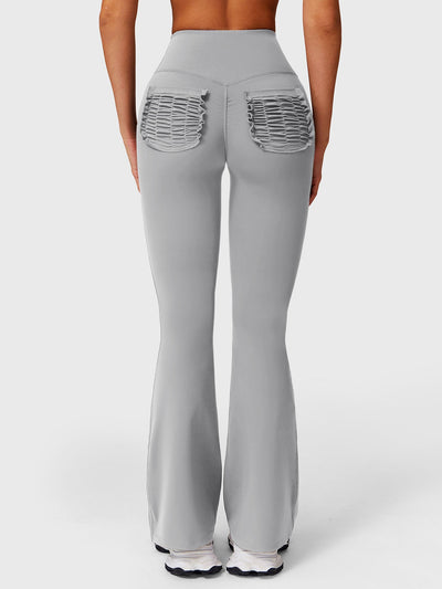 Yeoreo Roselia Ruffle Pocket Flare Leggings