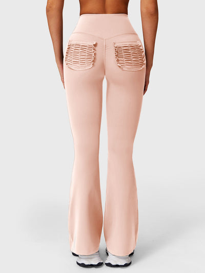 Yeoreo Roselia Ruffle Pocket Flare Leggings