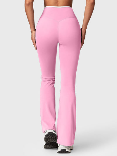 Yeoreo Alberta Contrast Trim Flare Leggings