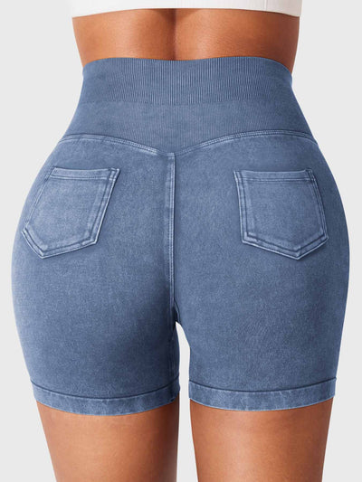 Yeoreo Bridgie Faux Denim Seamless Shorts