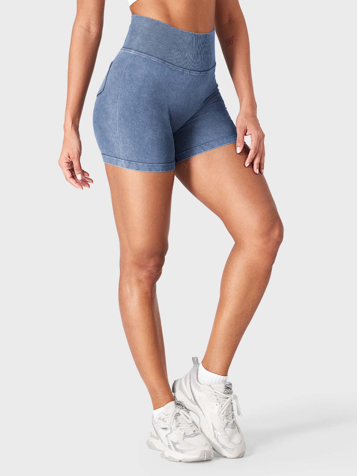 Yeoreo Bridgie Faux Denim Seamless Shorts