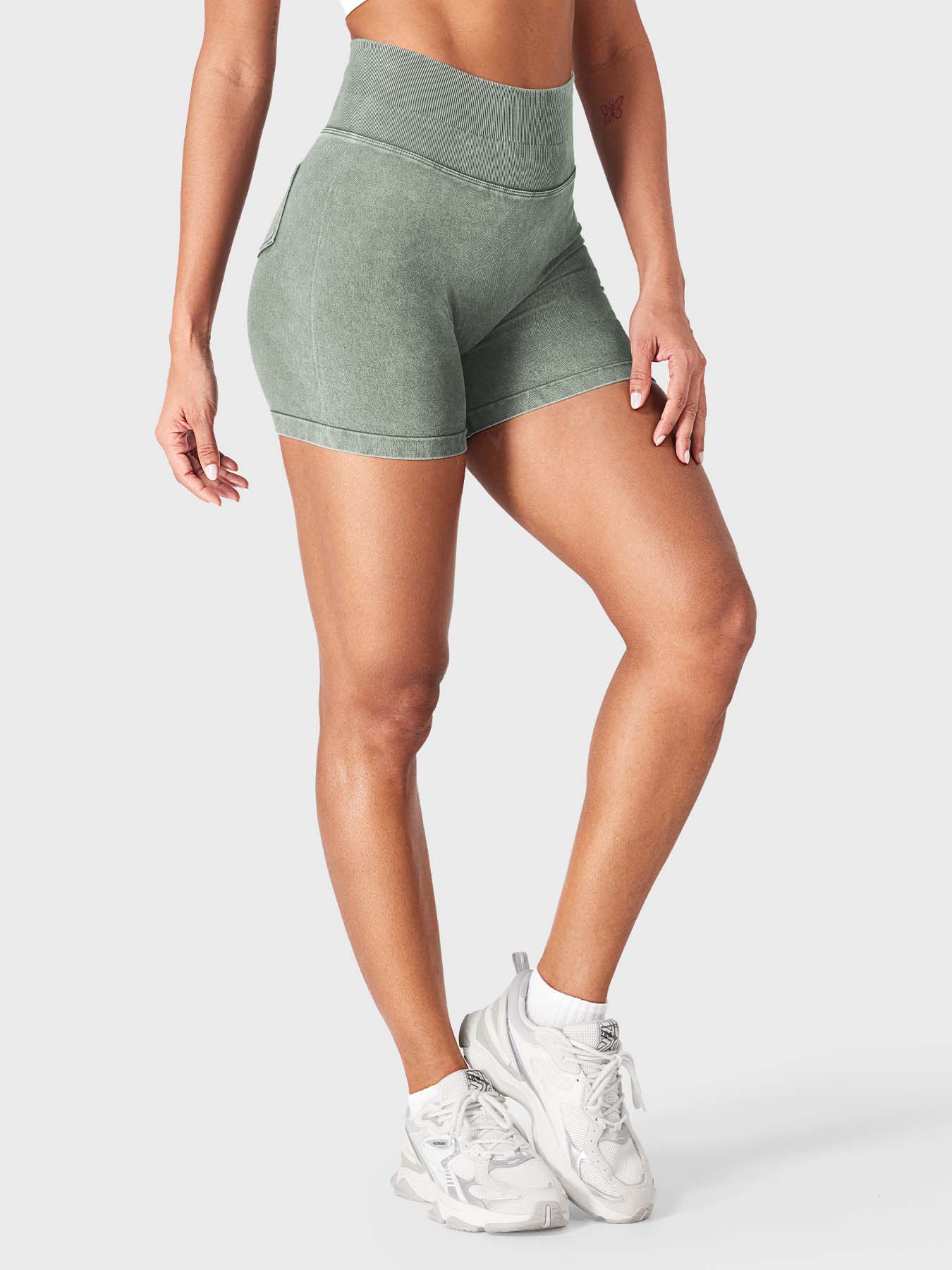 Yeoreo Bridgie Faux Denim Seamless Shorts