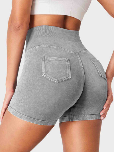 Yeoreo Bridgie Faux Denim Seamless Shorts